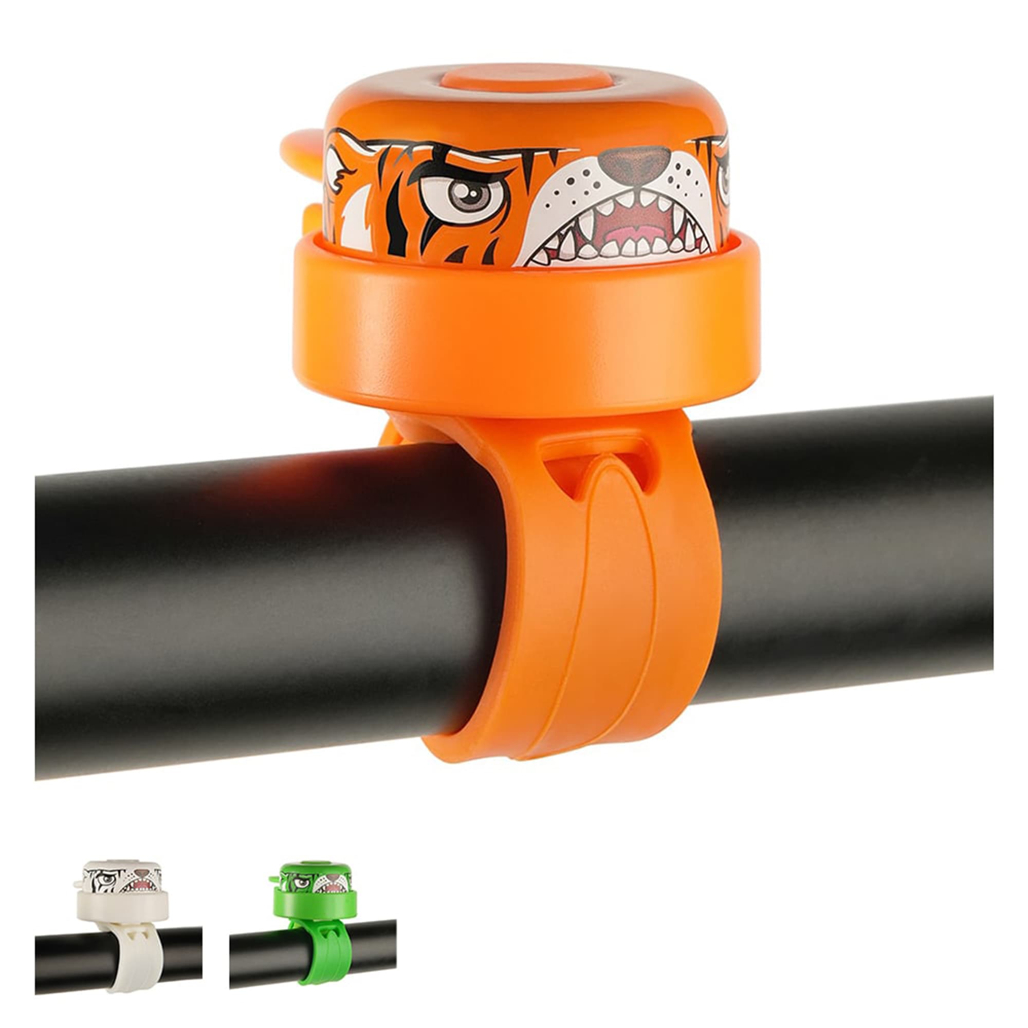 Crazy Safety tiger bike bell – fun bell for kids' bikes