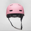 Load and play video in Gallery viewer, Pink Skater-Style Bicycle Helmet with Reflective Safety Buckle and Straps, Ideal for Men, Women, Teenagers, and Adults – Crazy Safety