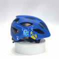 Load and play video in Gallery viewer, Blue Crazy Safety Kids’ Bicycle Helmet Featuring a Powerful Rechargeable Rear Light, Perfect for Children Aged 6 to 12 Years