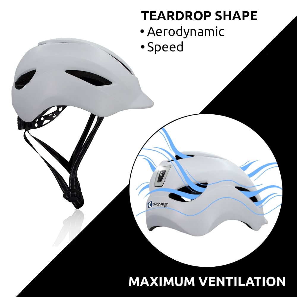 Aero urban bicycle helmet