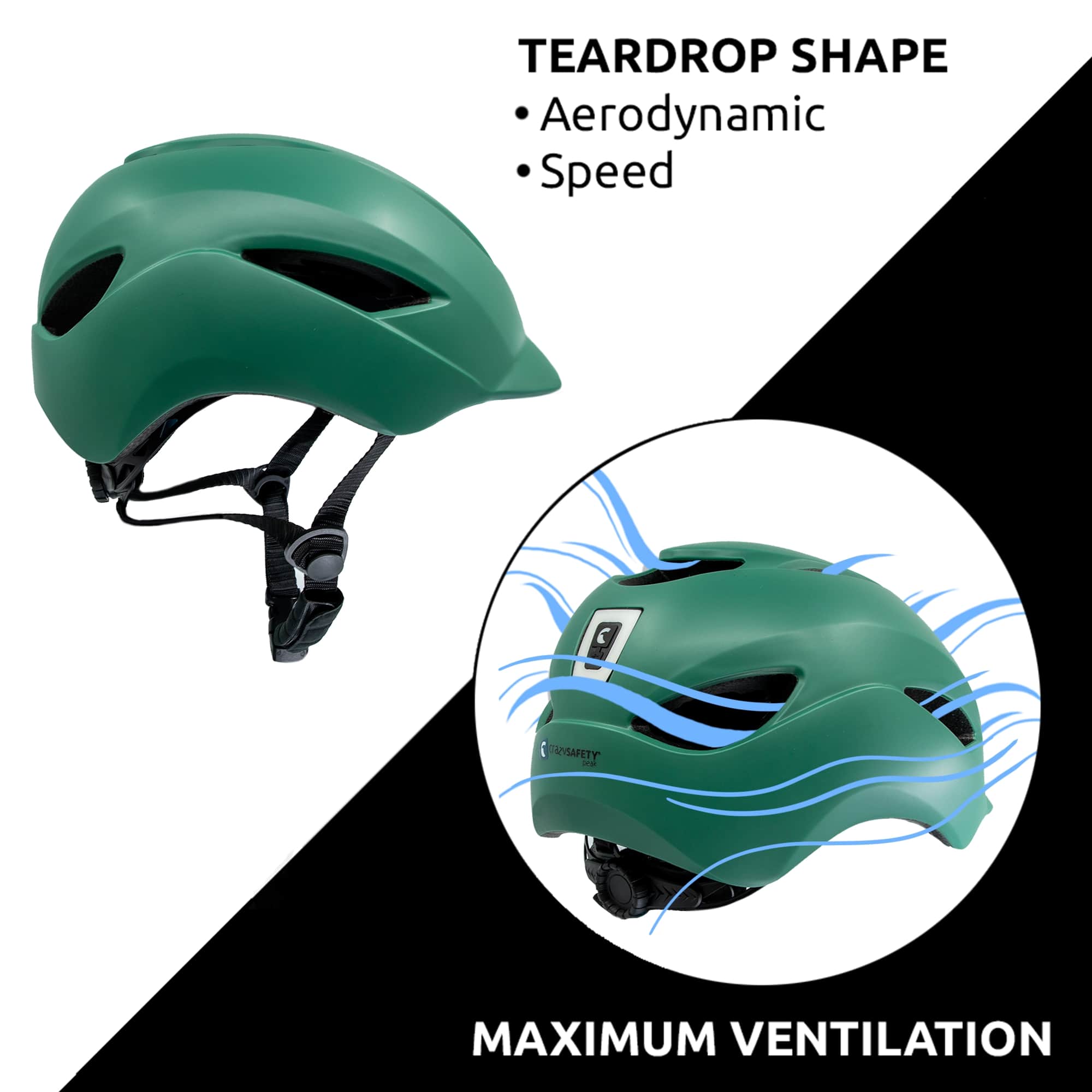 Aero urban bicycle helmet