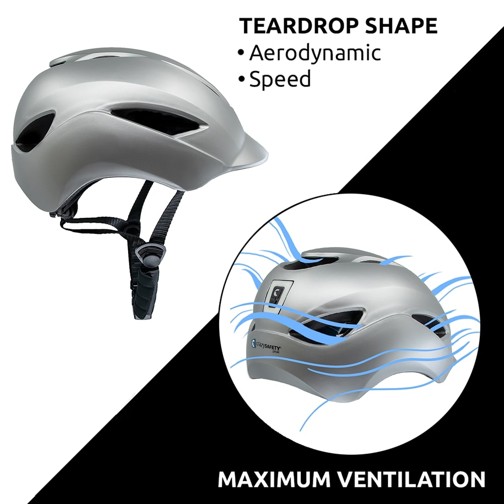 Aero urban bicycle helmet