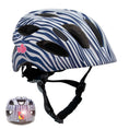 Load image into Gallery viewer, Heartbeat Stripes children's helmet with light
