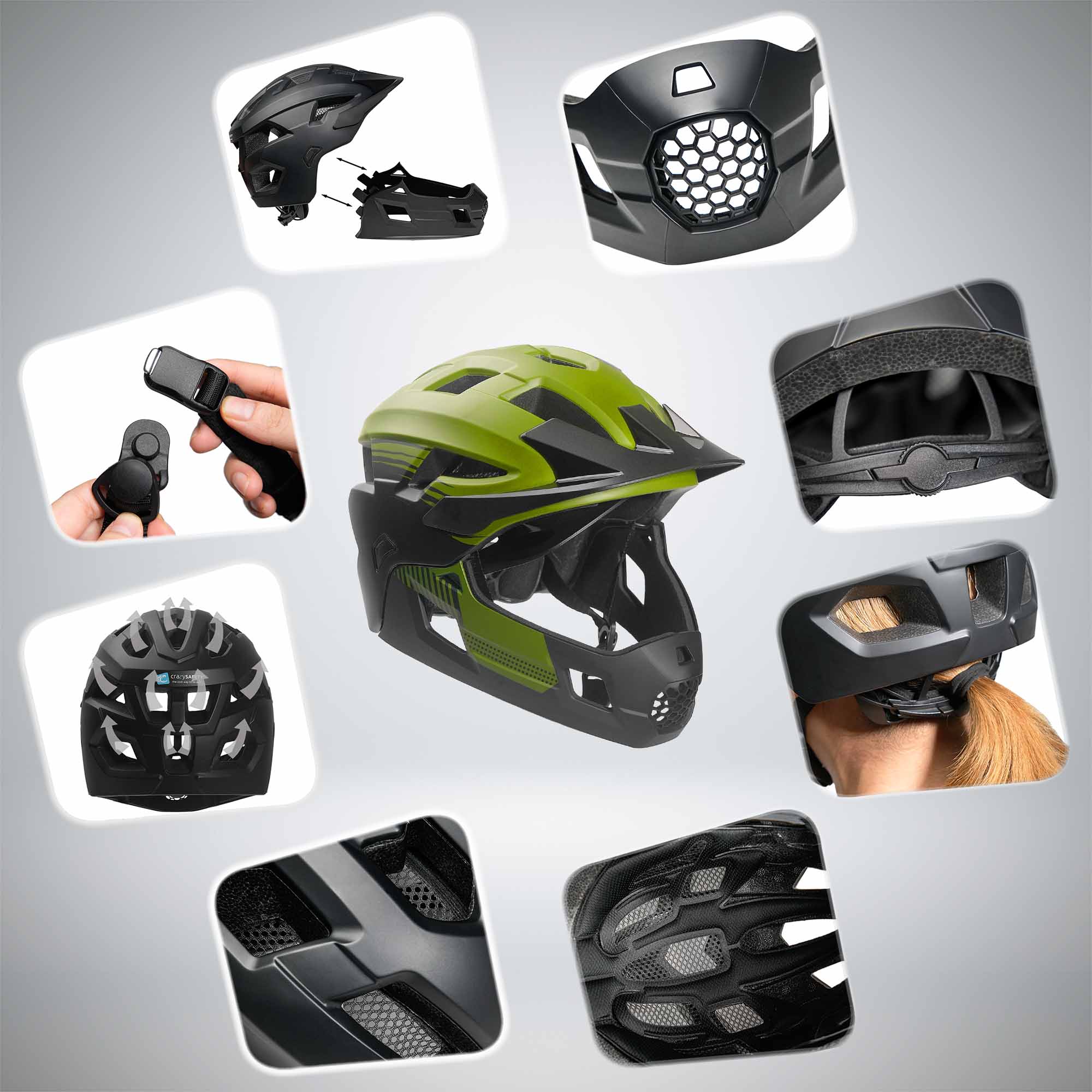 TITAN fullface bicycle helmet