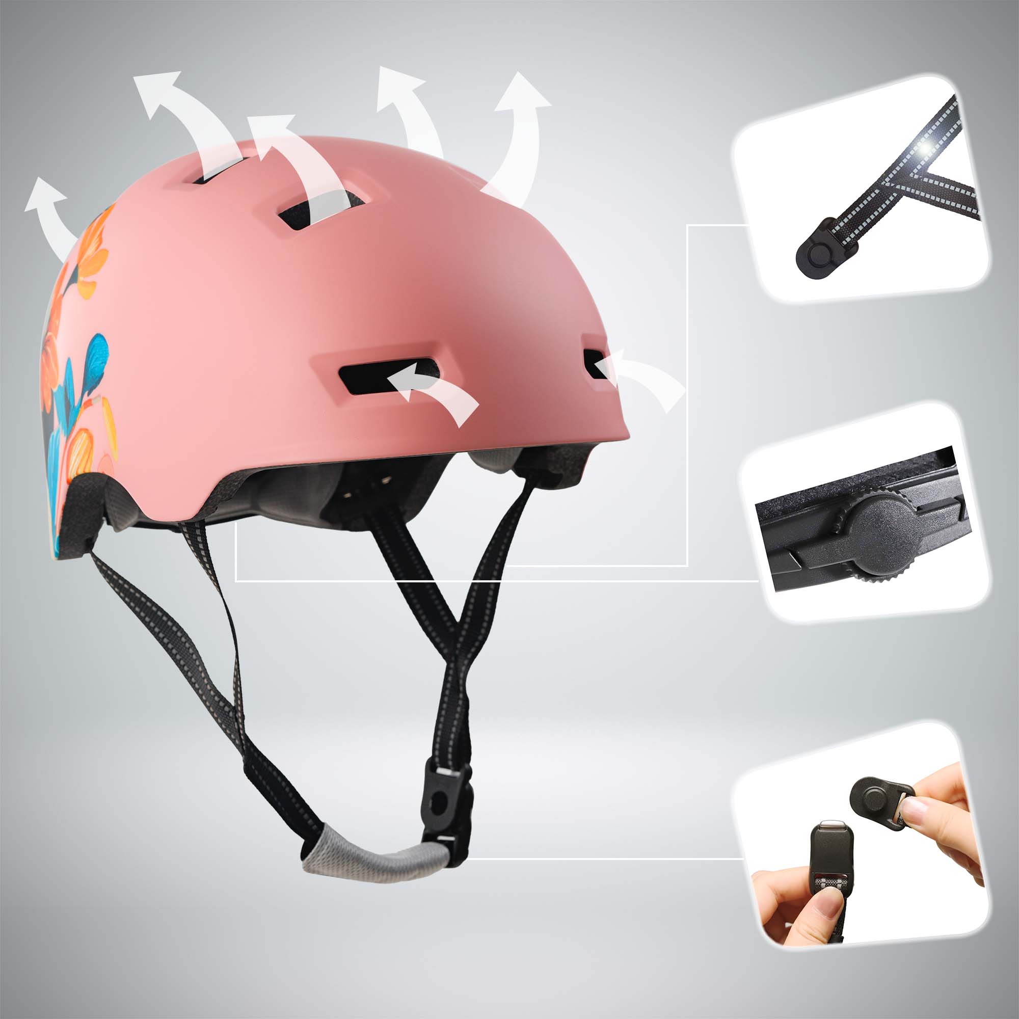 RAMPAGE skater bicycle helmet - Belle