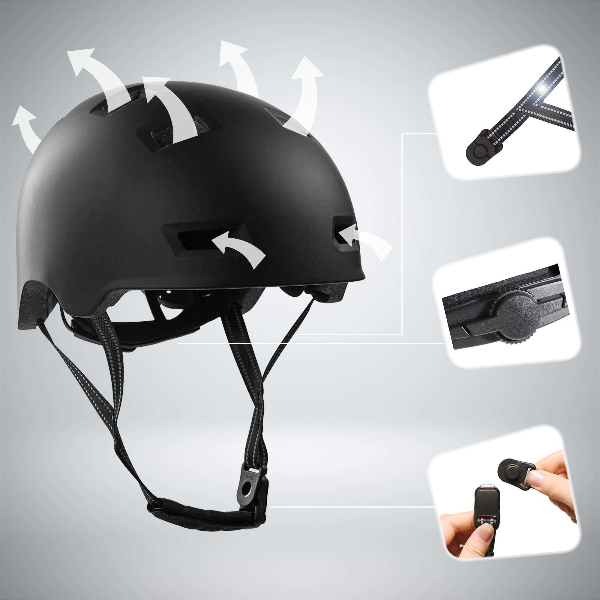 RAMPAGE skater bicycle helmet - Urban