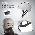 Load image into Gallery viewer, Vertigo urban bicycle helmet with front and rear lights
