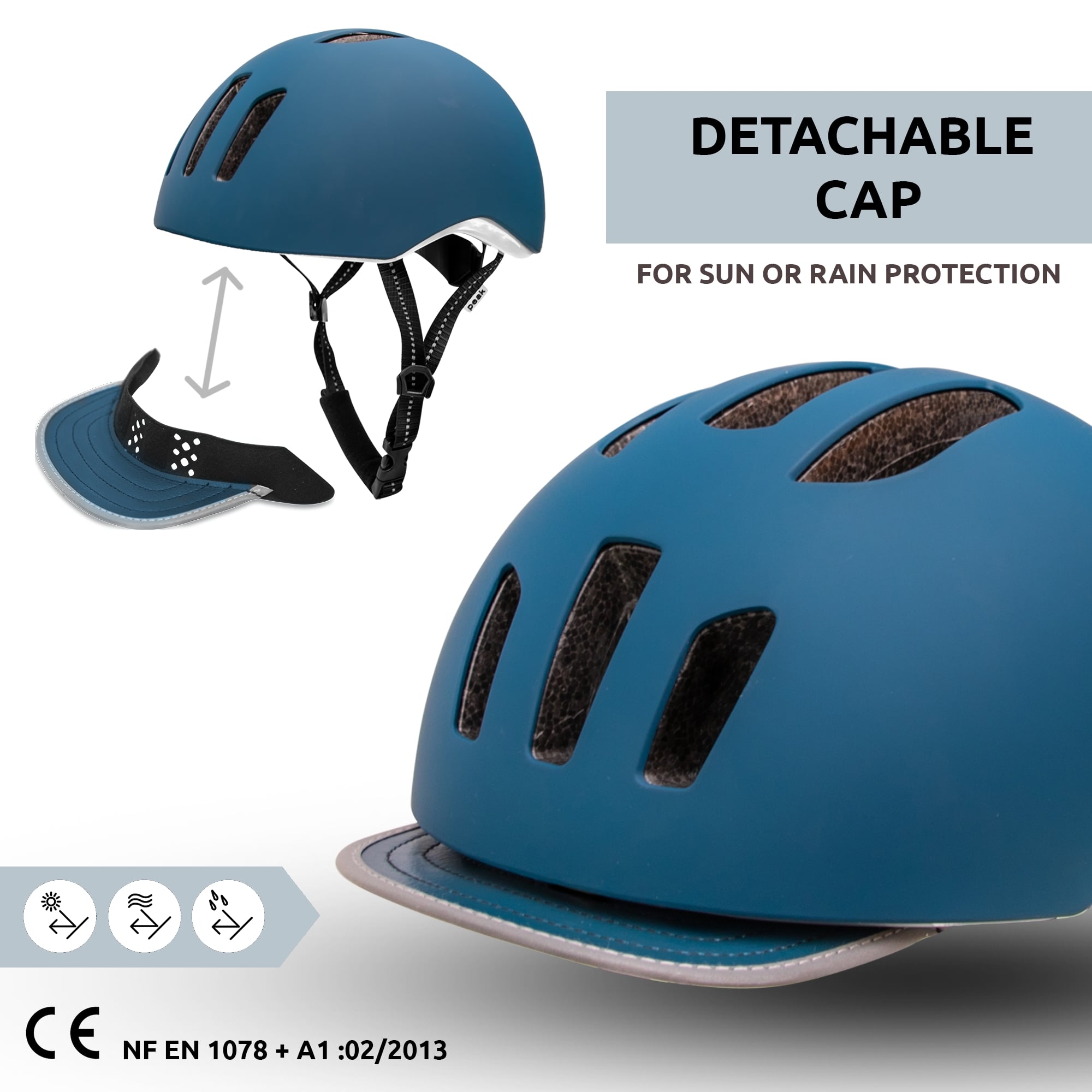 METRO urban bicycle helmet with light