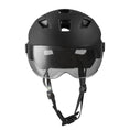 Load image into Gallery viewer, OAK E-Bike bicycle helmet with UV visor, LED lights, reflective straps, and Fidlock buckle
