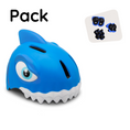 Load image into Gallery viewer, Product bundle: Blue shark Bicycle Helmet & Protective Gear for Children
