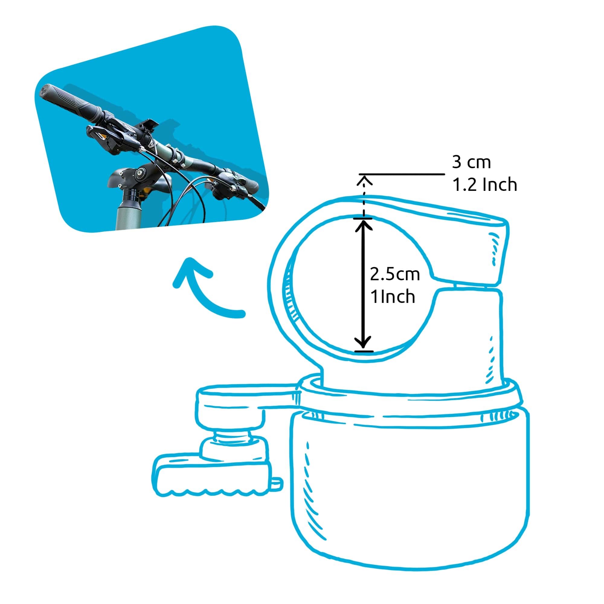 Crazy Safety bike bells – loud and clear sound for safe cycling