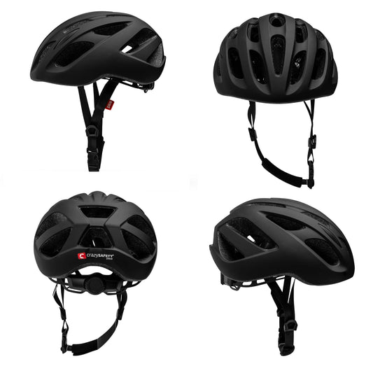 Crazy Safety Bicycle helmet Matte black / M (54-59cm) Empire bicycle helmet