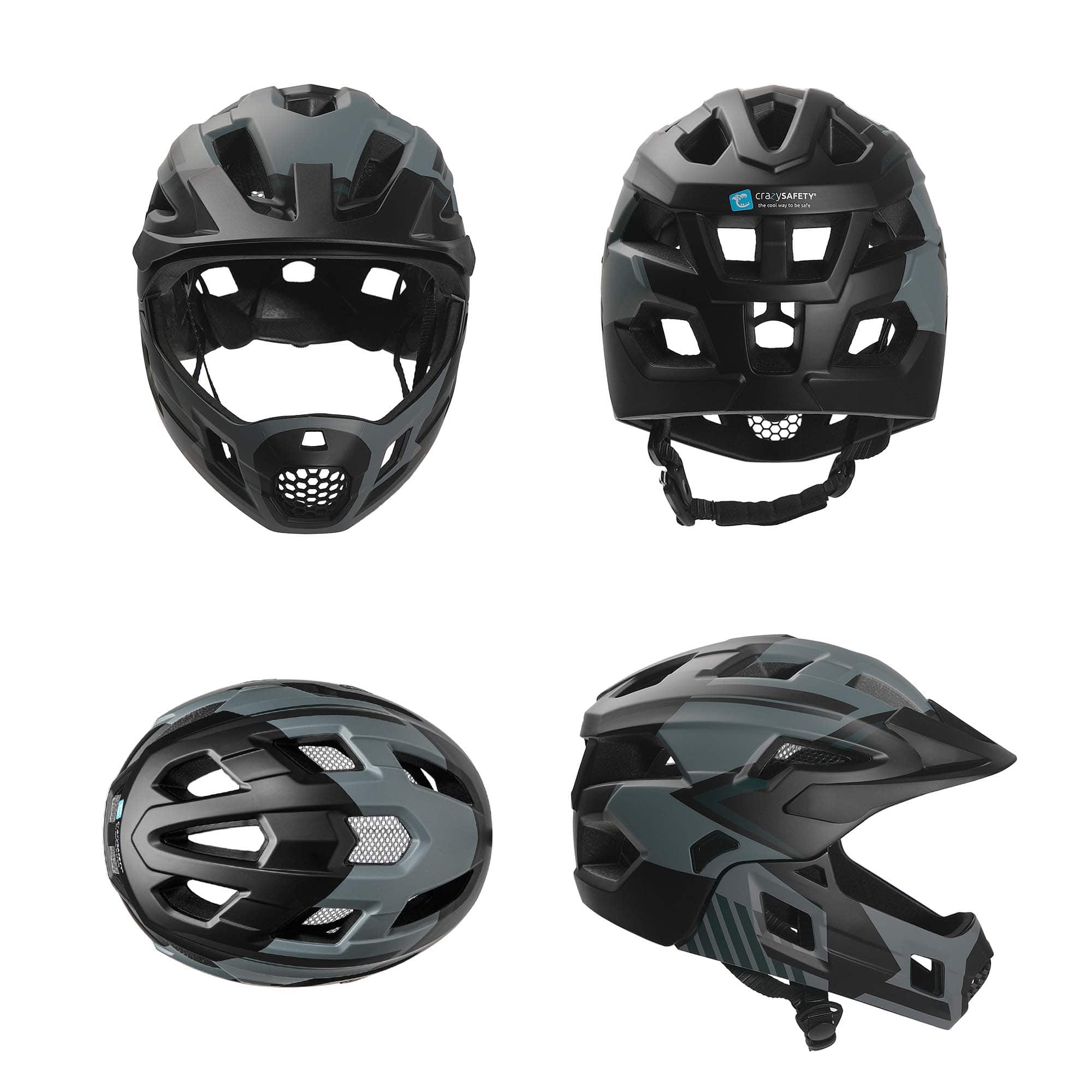 Fullface helmet with 2-in-1 protection for kids – Crazy Safety