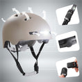 Load image into Gallery viewer, Crazy Safety Bicycle helmet Vertigo urban bicycle helmet with front and rear lights
