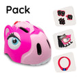 Load image into Gallery viewer, Crazy Safety Product bundle: Pink pony bicycle helmet, protective gear, lock, and bicycle gloves for children
