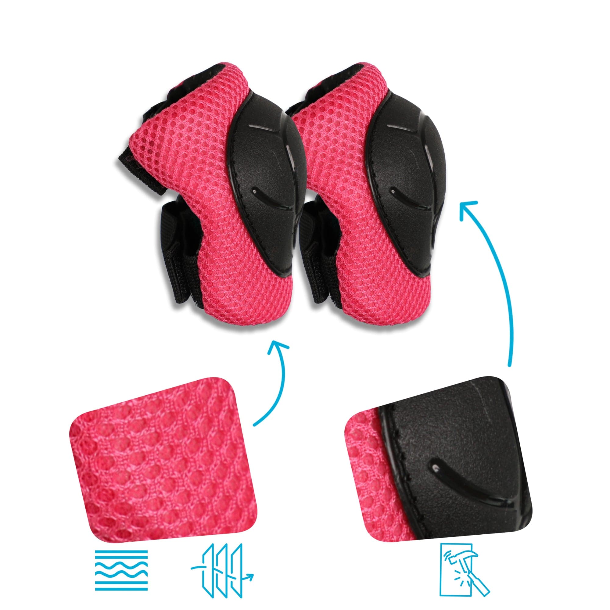 Crazy Safety knee, wrist, and elbow protectors for kids
