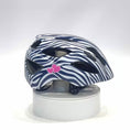 Load and play video in Gallery viewer, Heartbeat Stripes children's helmet with light
