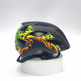 Load and play video in Gallery viewer, Graffiti Splash children's helmet with light
