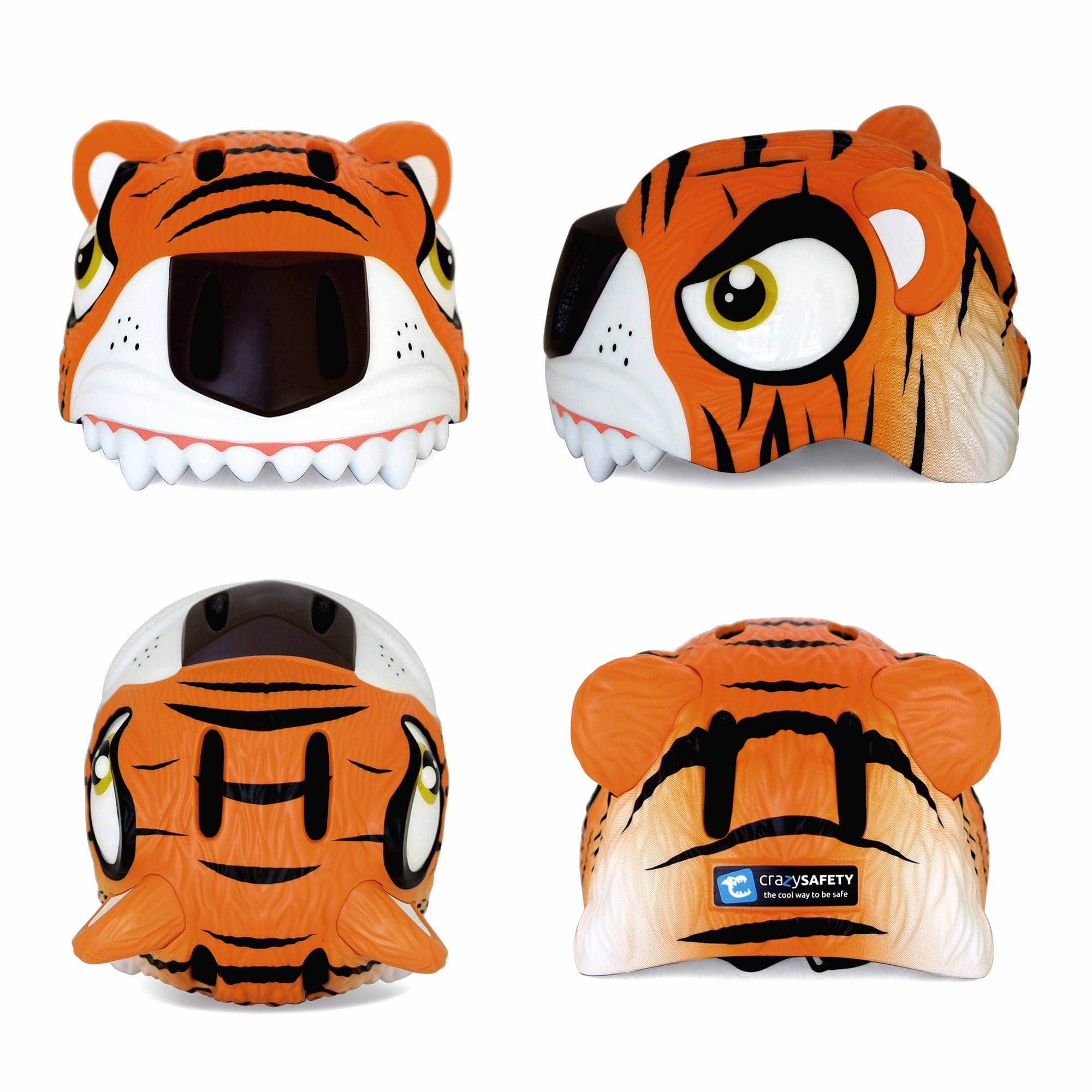 Tiger Bicycle Helmet - Orange