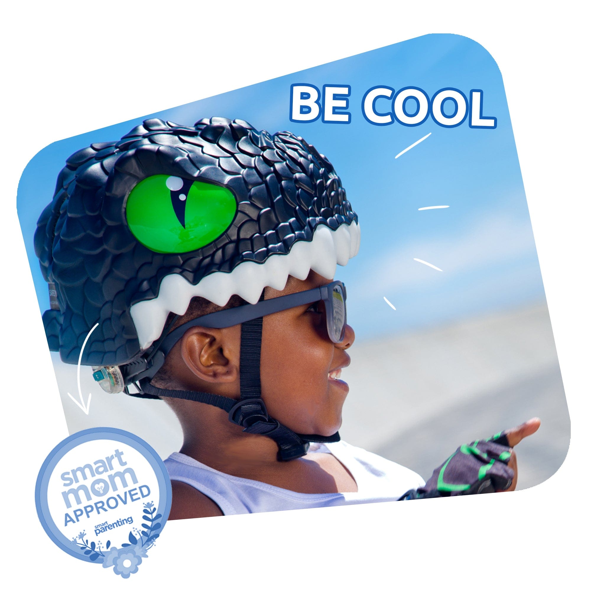 Crocodile Bicycle Helmet - Green