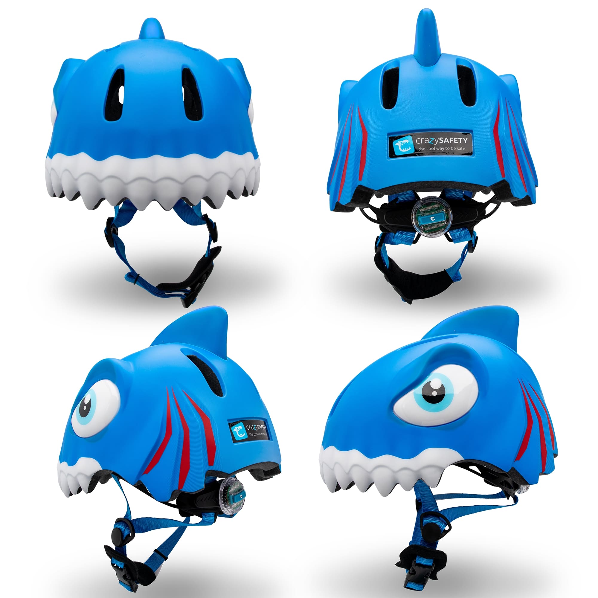 Shark Bicycle Helmet - Blue
