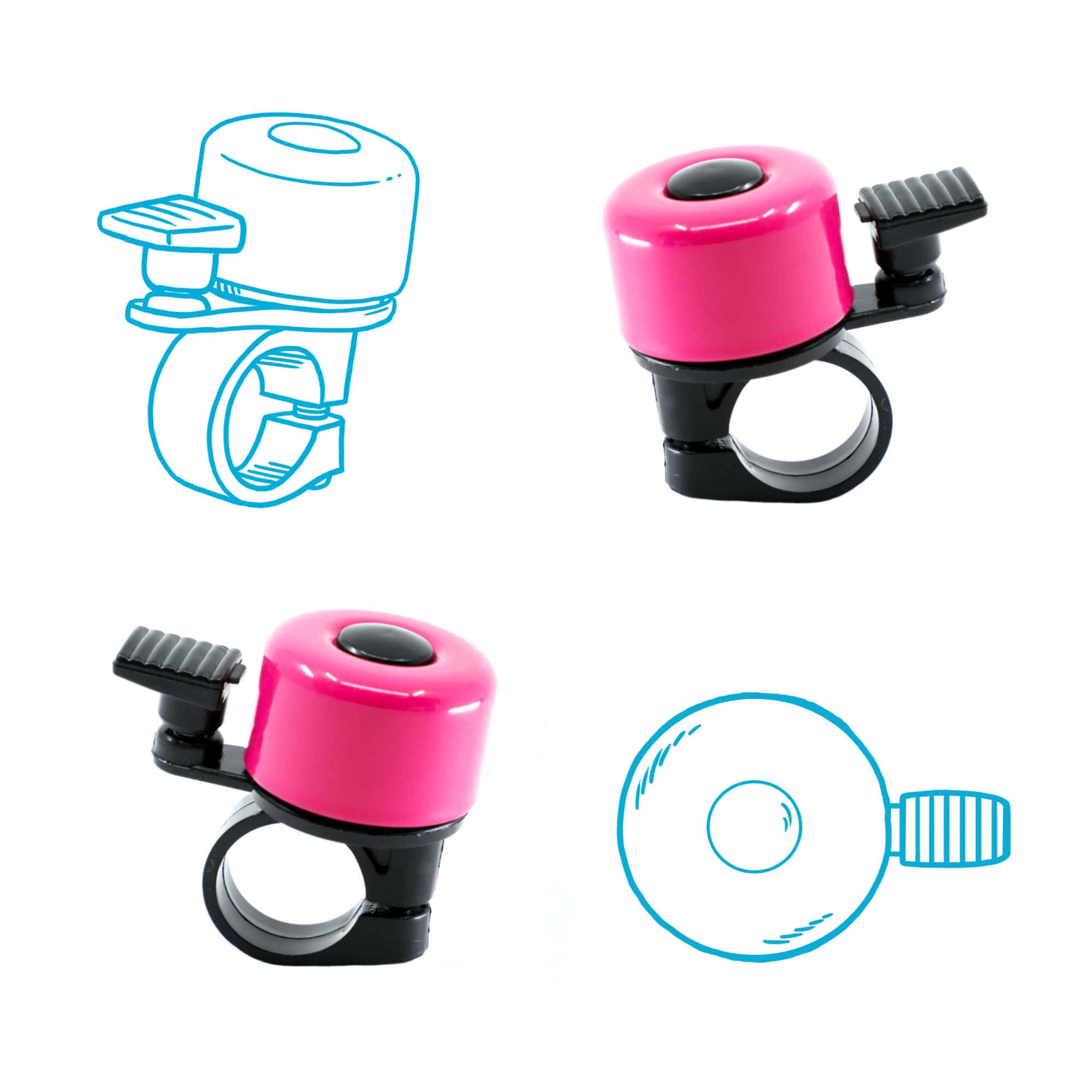 Bicycle Bell - Pink