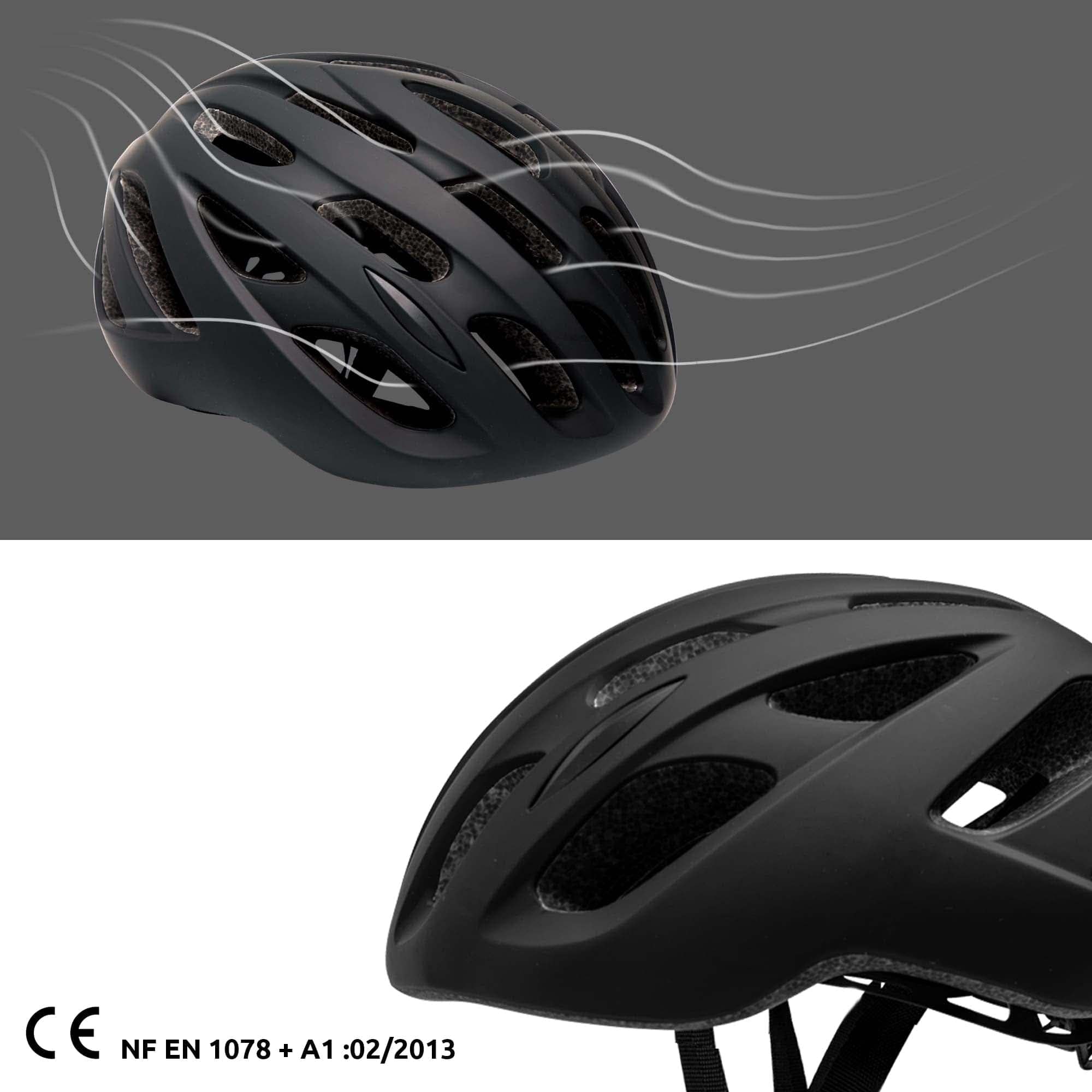 Bicycle Racer Helmet - Matt black